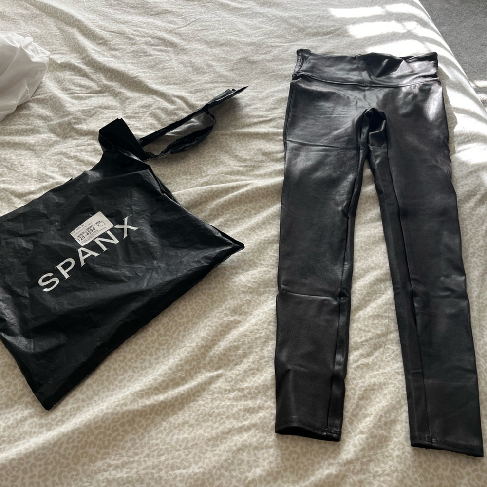 Spanx faux leather leggings